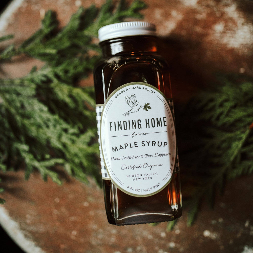100% Pure Organic Maple Syrup - 8 oz Farmhouse Bottle