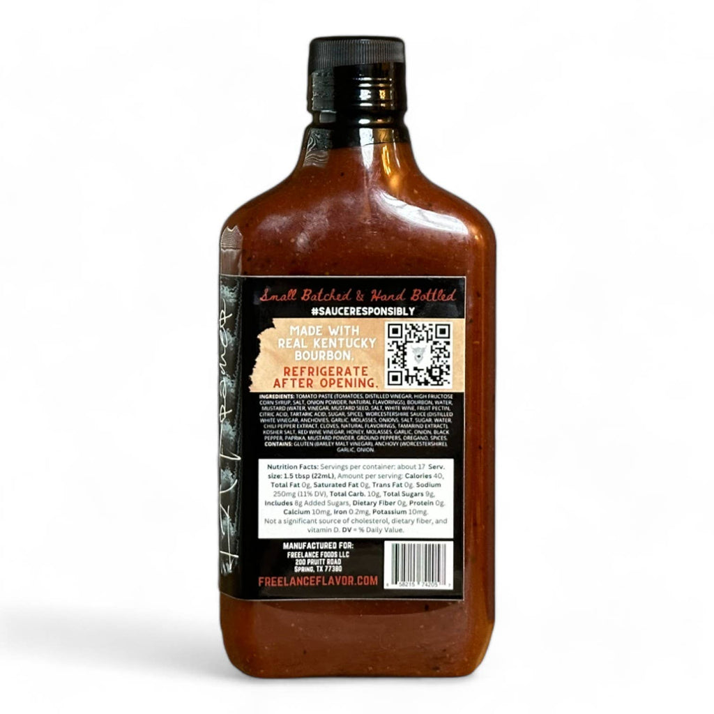 Freelance Foods Bourbon BBQ Sauce | Sweet, Smoky & Spicy
