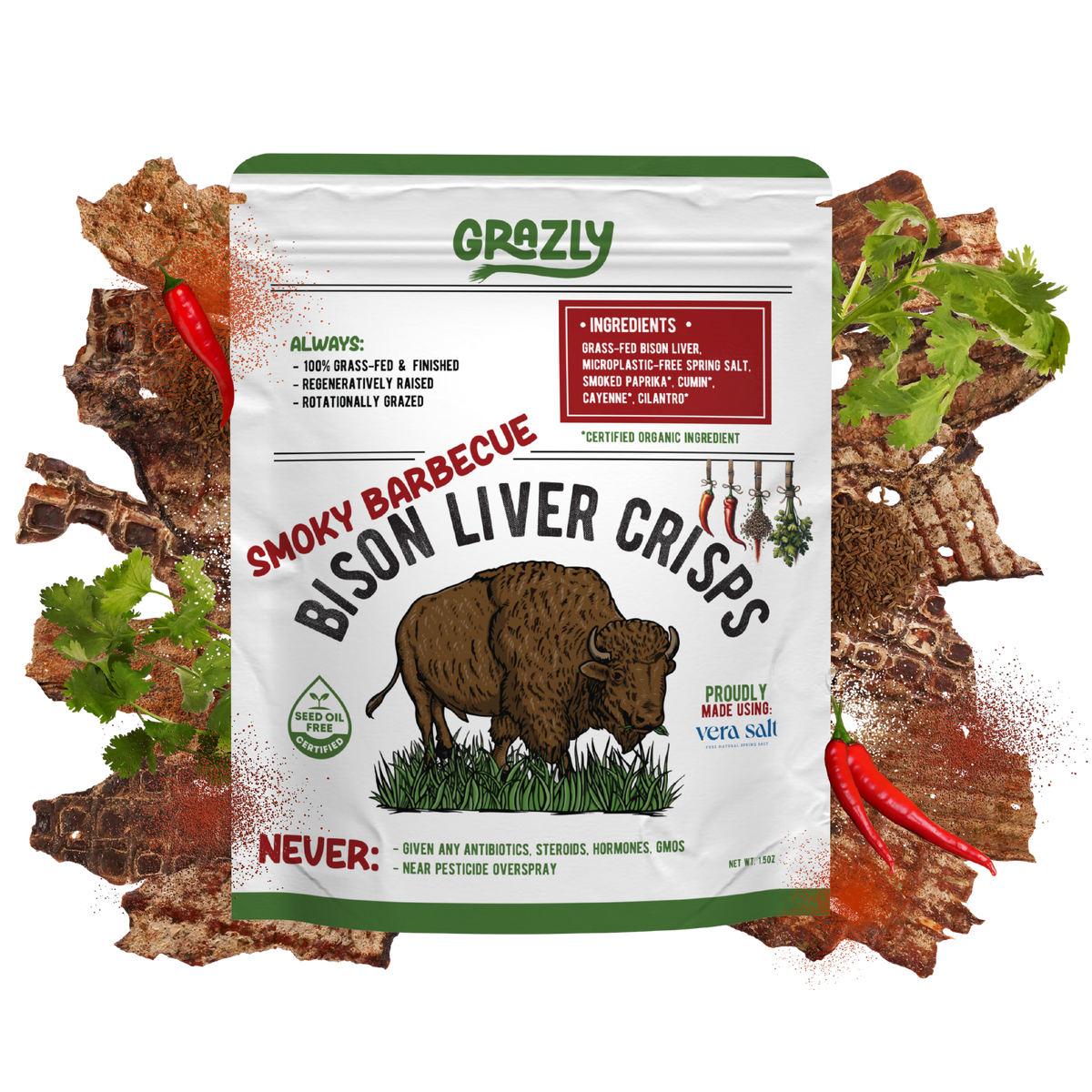 Bison Liver Crisps - 100% Grass-Fed/Finished