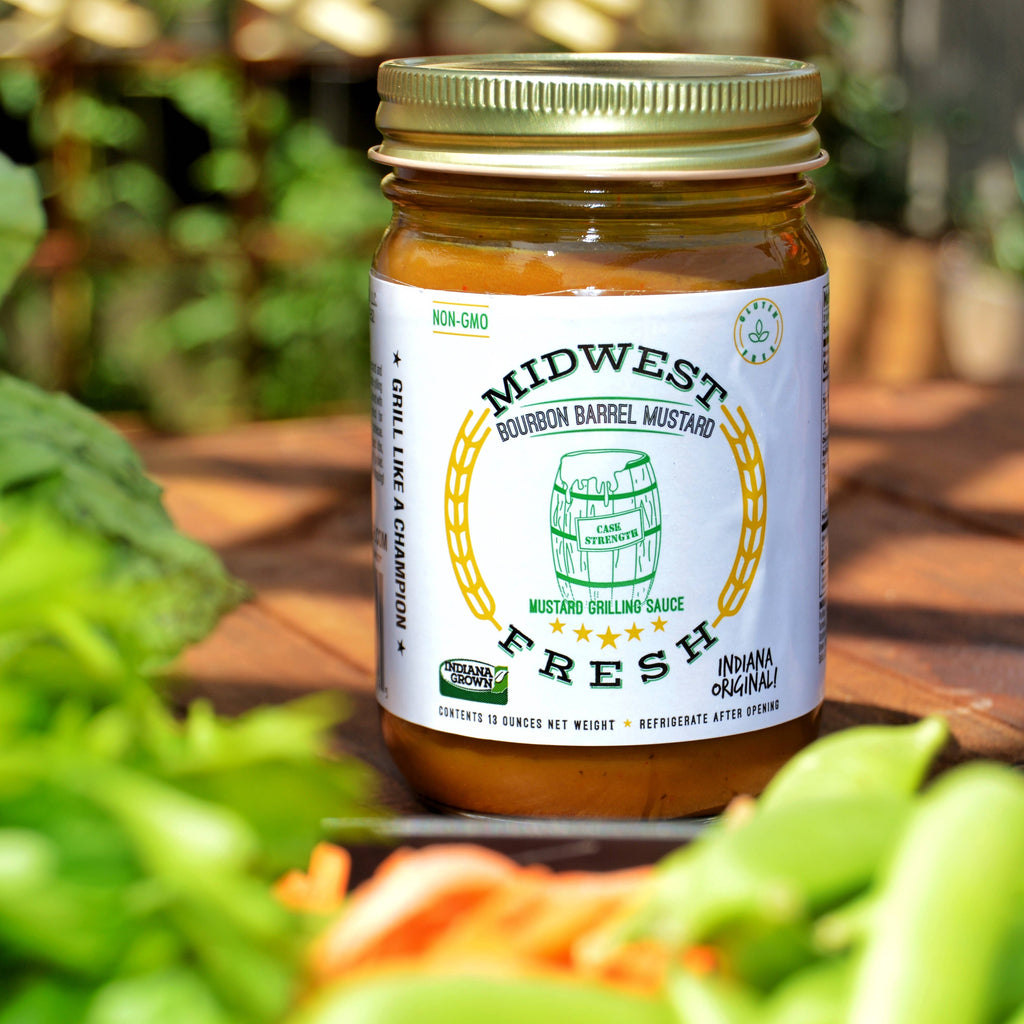 Midwest Fresh Bourbon Barrel Mustard | Mustard BBQ Sauce