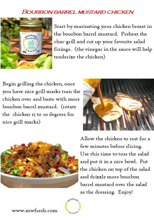 Midwest Fresh Bourbon Barrel Mustard | Mustard BBQ Sauce